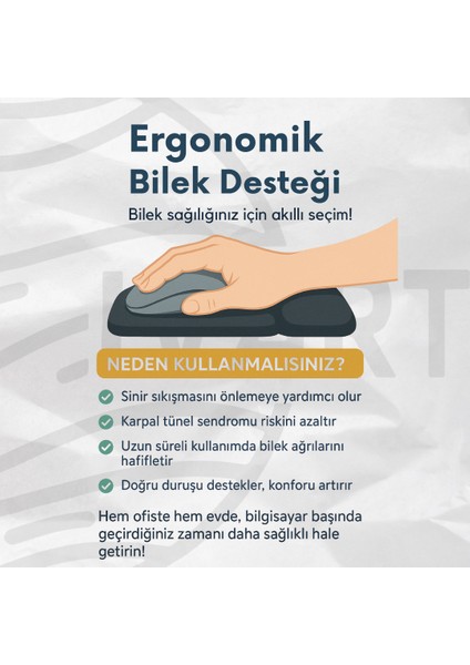Firmalara Özel , Kişiye Özel Tasarlanabilir Bileklik Destekli Dikdörtgen Mouse Pad indirimleri