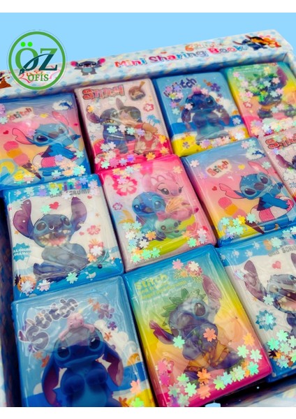 Stitch 3 Adet Mini Sulu Sticker Defteri 300+ Stickerlı Stitch Defter (T-340)