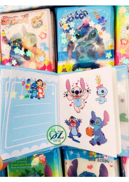 Stitch 3 Adet Mini Sulu Sticker Defteri 300+ Stickerlı Stitch Defter (T-340) fiyatları