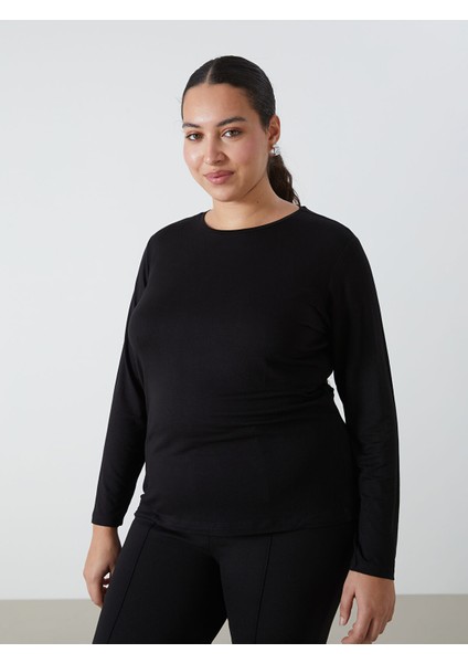 Yeni Sezon Bisiklet Yaka Düz Uzun Kollu Kadın Body fiyatları