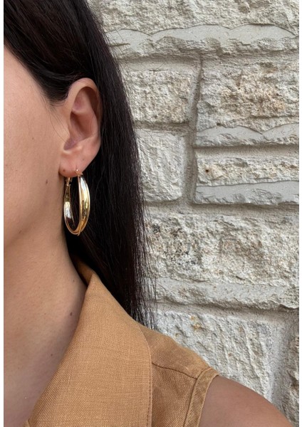 Birleşik Model Büyük Gold Çelik Halka Küpe fiyatları