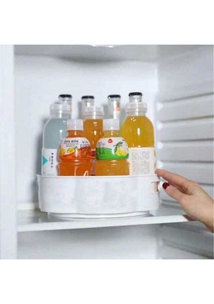 360 Derece Dönebilen Mekanizmalı Yuvarlak Tepsi Formlu Sunum ve Servis Organizer Tablası (4887) indirimleri