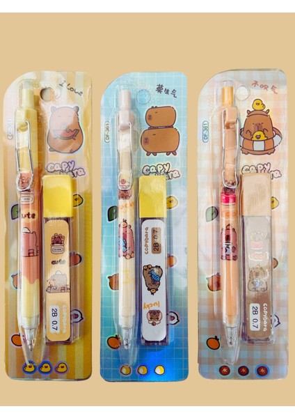 Capybara Kapibara 0.7 Uçlu Kalem Seti Uç Hediyeli 1 Adet (T-361)