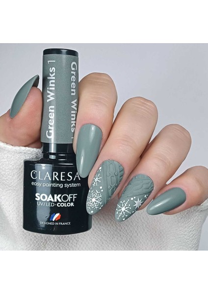 Kalıcı Oje Green Winks 1 Gri Yeşil 5g modelleri