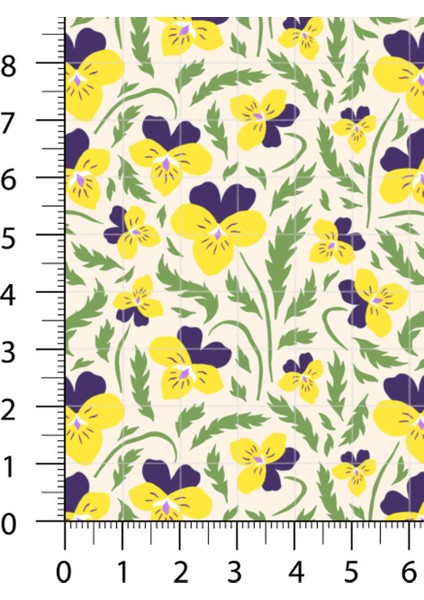 %100 Pamuk Saten Kumaş Panel – 6 Desenli Dijital Baskılı Tek Parça Patchwork Kumaş | 140 G/m², 155×100 cm