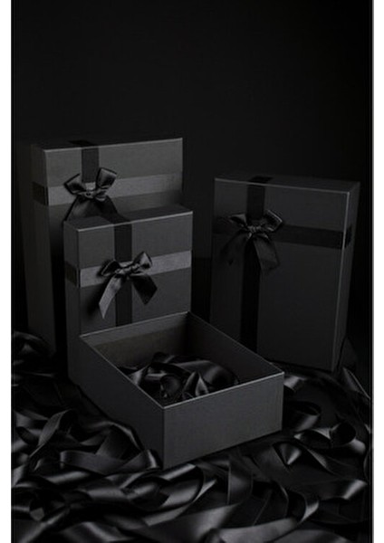 Damat Çeyiz Sandık Bohça Seti Premium Kalite 3'lü Mukkavva Damat Kutusu