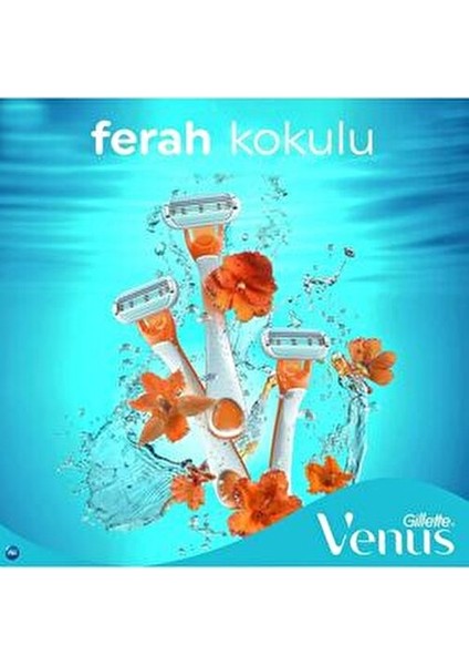 Venus Riviera Kadın Tıraş Bıçağı Kullan At 24 Adet Ferah Kokulu ve Kaymaz Gövde