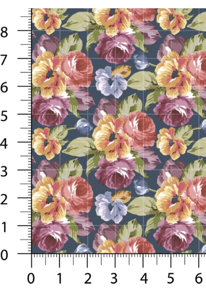 %100 Pamuk Saten Kumaş Panel – 6 Desenli Dijital Baskılı Tek Parça Patchwork Kumaş | 140 G/m², 155×100 cm