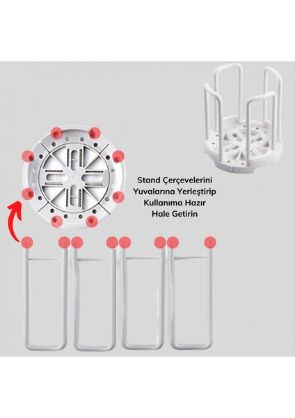 Tabak Bardak Kase Standı Bulaşık Kurutma Tutucu Mutfak Düzenleyici Organizatör (4887) fırsatları