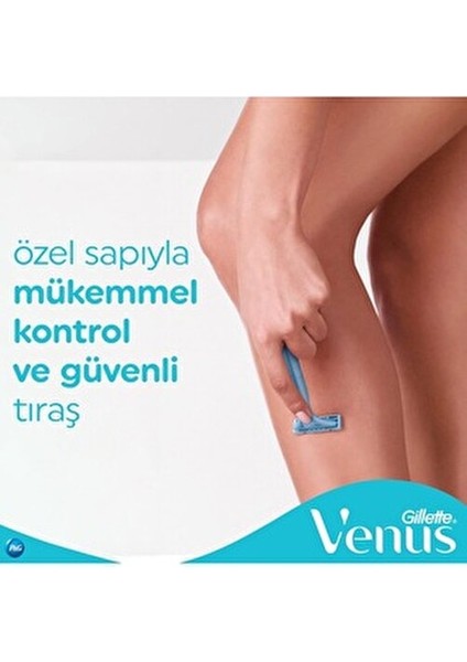 Simply Venus 2 Basic Kullan At Kadın Tıraş Bıçağı 4 Adet
