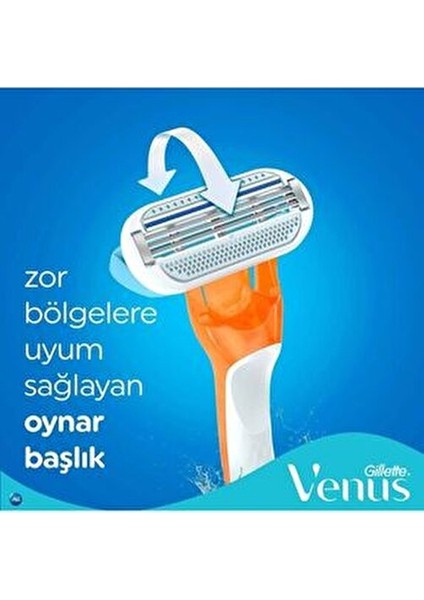 Riviera Tıraş Seti Hassas Ciltler İçin 2'li Ergonomik Tasarımlı