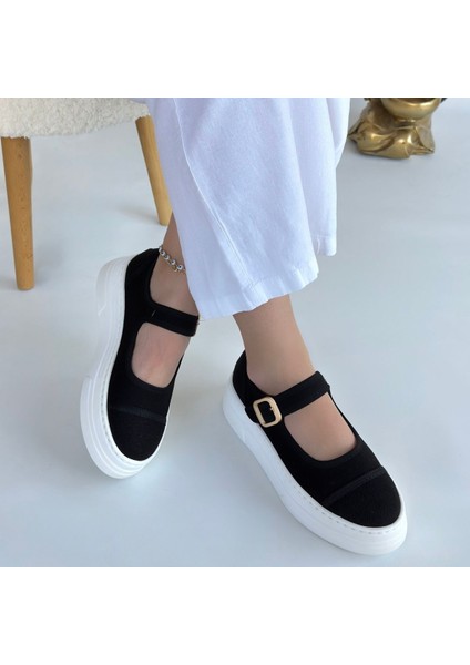 Lunni Siyah Keten Spor Ayakkabı - Lisinya fırsatları