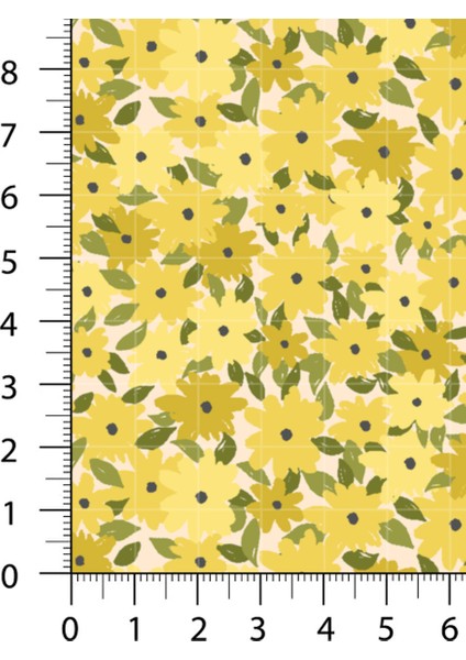 %100 Pamuk Saten Kumaş Panel – 6 Desenli Dijital Baskılı Tek Parça Patchwork Kumaş | 140 G/m², 155×100 cm