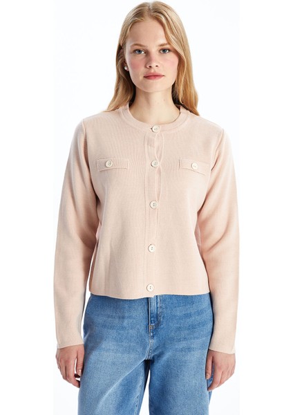 Yeni Sezon Bisiklet Yaka Kadın Triko Hırka