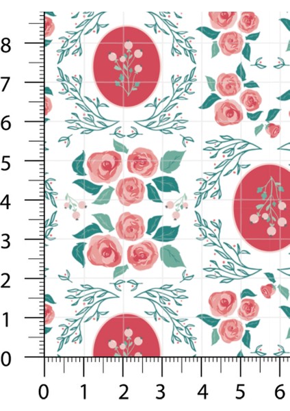%100 Pamuk Saten Kumaş Panel – 6 Desenli Dijital Baskılı Tek Parça Patchwork Kumaş | 140 G/m², 155×100 cm