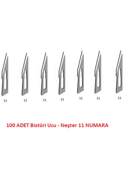 No 11 - Neşter - 100 Adet