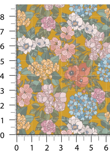 %100 Pamuk Saten Kumaş Panel – 6 Desenli Dijital Baskılı Tek Parça Patchwork Kumaş | 140 G/m², 155×100 cm indirimleri