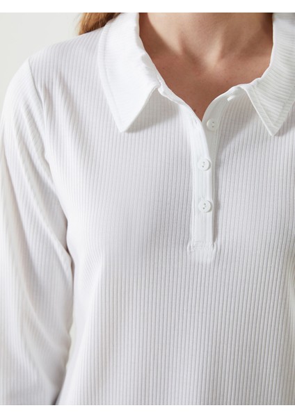 Yeni Sezon Polo Yaka Kadın Tişört modelleri