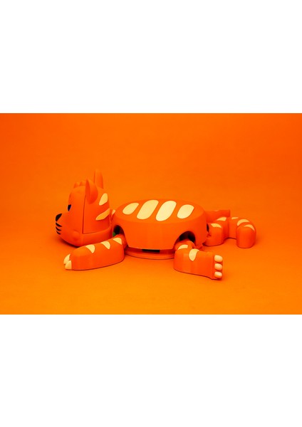 Şaşkın Kedi Sürpriz Bardak Altlığı | Kupa Konunca Hareket Eden 3D Baskı Hayvan Coaster | Masaüstü Eğlencesi | Turuncu Renk fiyatları