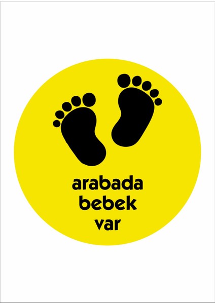 Arabada Bebek Var - Araba - Oto - Araç - Sticker 00001