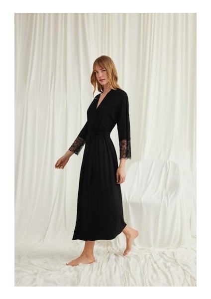 Monamise Dantelli ve Kuşaklı Sabahlık fiyatları