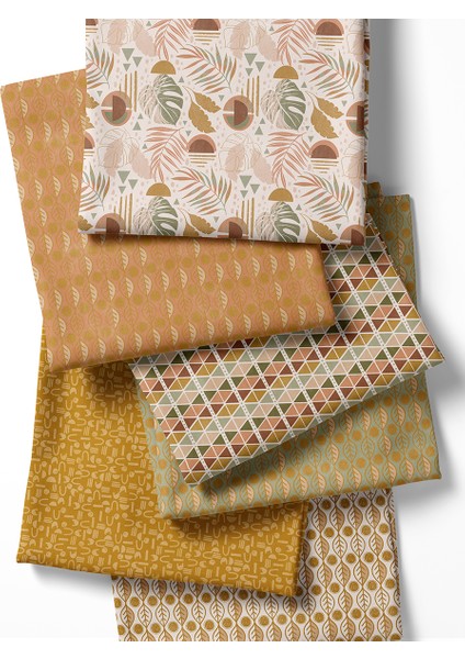 %100 Pamuk Saten Kumaş Panel – 6 Desenli Dijital Baskılı Tek Parça Patchwork Kumaş | 140 G/m², 155×100 cm fiyatları