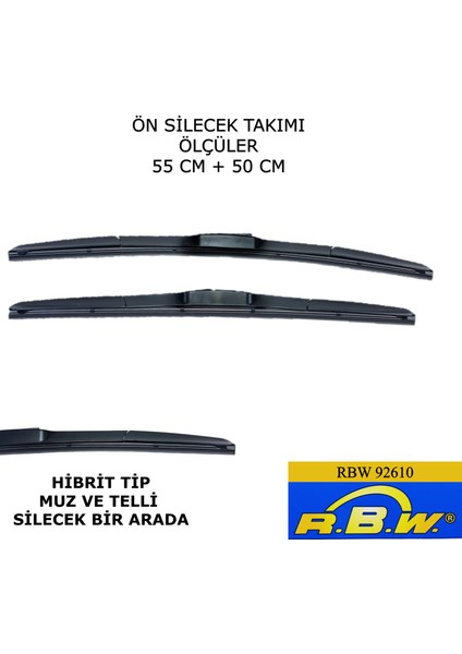 Ford Connect (2002-2013) Ön Silecek Süpürgesi 550MM + 500MM modelleri