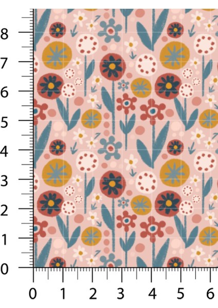 %100 Pamuk Saten Kumaş Panel – 6 Desenli Dijital Baskılı Tek Parça Patchwork Kumaş | 140 G/m², 155×100 cm