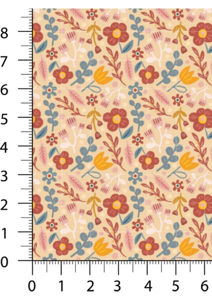 %100 Pamuk Saten Kumaş Panel – 6 Desenli Dijital Baskılı Tek Parça Patchwork Kumaş | 140 G/m², 155×100 cm