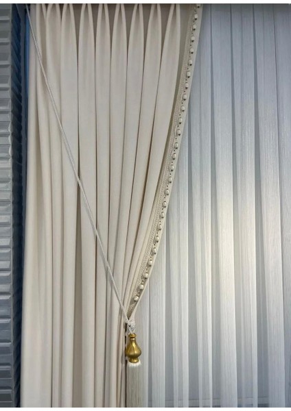 Taçgümüş Simli Pırlanta Ağır Gramajlı 1/3 Sık Kat Pileli Ütü Istemez Tül Perde Her Odaya Uygun fiyatları