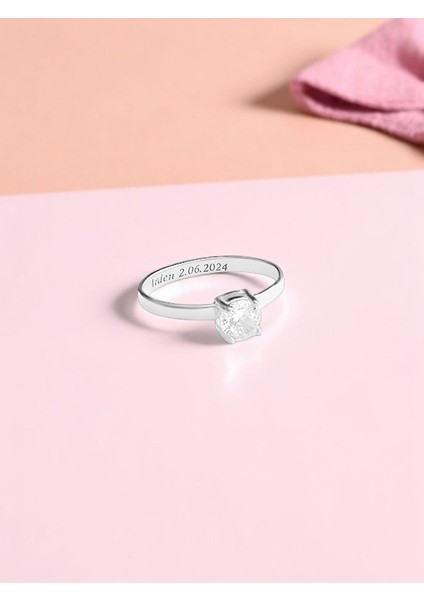 925 Ayar Gümüş Bebek Tektaş Yüzük, Bebeğe Tektaş, Bebek Tek Taş Yüzük, Kız Bebek Yüzüğü fiyatları