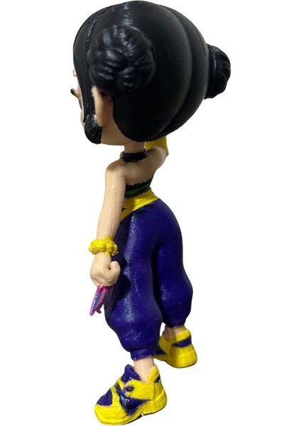 El Boyaması Chibi Zoey K-Pop Demon Hunter Figür | 3D Baskı Koleksiyon & Dekoratif Figür fırsatları