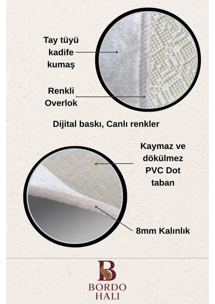 Gri Lacivert Yıkanabilir Kaymaz Taban Halı Mutfak ve Salon Dekorasyonu