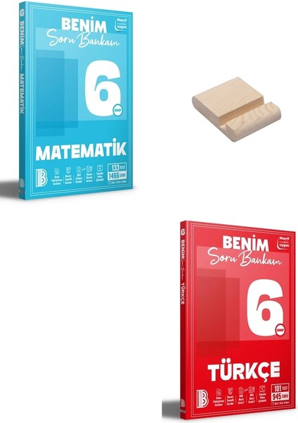 6. Sınıf Matematik ve Türkçe Soru Bankası + Telefon Standı
