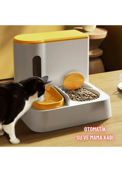 Kedi Köpek Mama ve Su Kabı Paslanmaz Çelik Kase Otomatik Su Denge Akıcı Mama Besleme Kolay Temizlik fiyatları