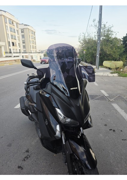 Yamaha Xmax 250 Siperlik Ön Cam 2014-2017 Model 59CM Siyah Renkli 4mm Elcikli fiyatları