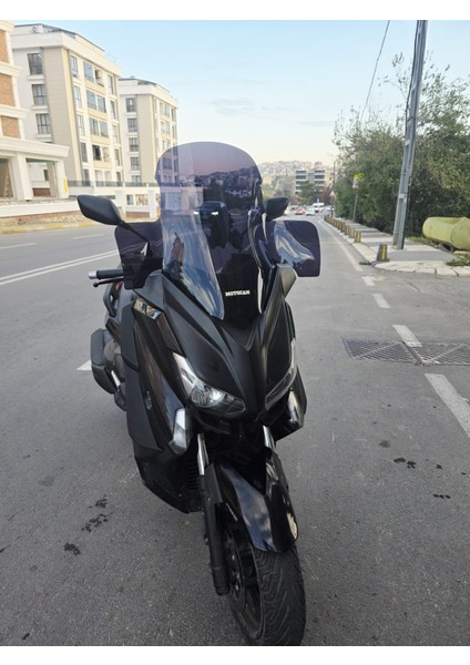 Yamaha Xmax 250 Siperlik Ön Cam 2014-2017 Model 59CM Siyah Renkli 4mm Elcikli indirimleri
