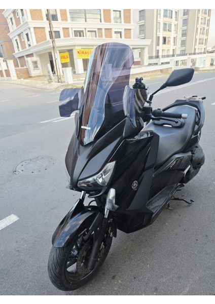Yamaha Xmax 250 Siperlik Ön Cam 2014-2017 Model 59CM Siyah Renkli 4mm Elcikli