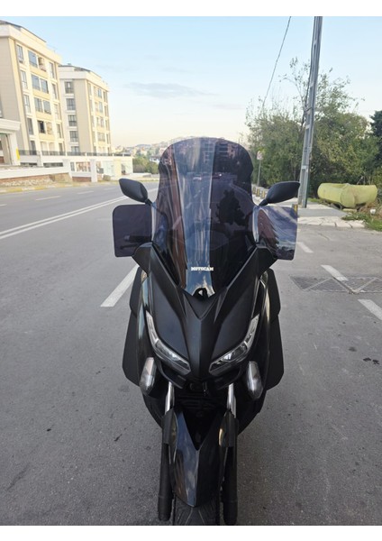 Yamaha Xmax 250 Siperlik Ön Cam 2014-2017 Model 59CM Siyah Renkli 4mm Elcikli