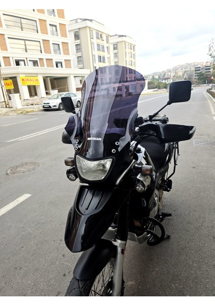 Bmw F650 Gs Siperlik Ön Cam 2004-2007 Model 50CM Siyah Renkli 4mm Sportif modelleri