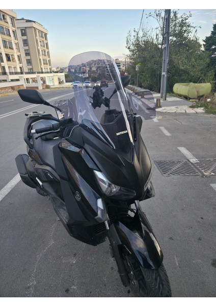 Yamaha Xmax 250 Siperlik Ön Cam 2014-2017 Model 59CM Şeffaf Renkli 4mm Elcikli fiyatları