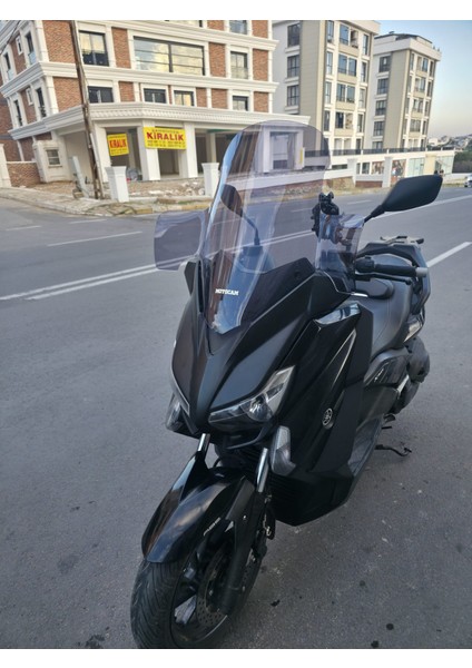 Yamaha Xmax 250 Siperlik Ön Cam 2014-2017 Model 59CM Şeffaf Renkli 4mm Elcikli indirimleri