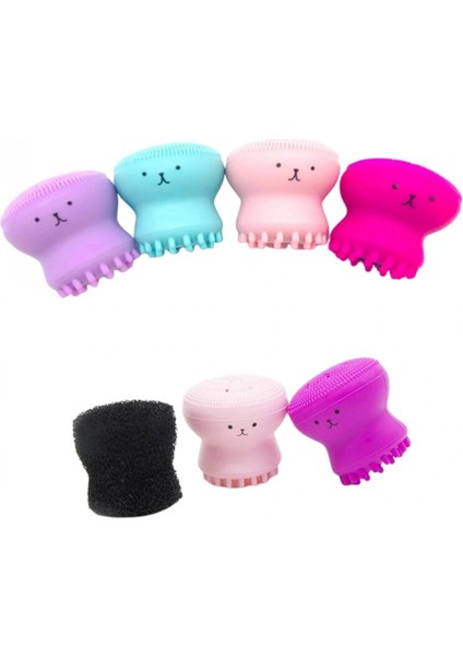 Peeling Etkili Mini El Yüz Cilt Temizleme Fırçası Silikon Temizlenmesi Kolay Siyah Nokta Giderici (4887) fiyatları