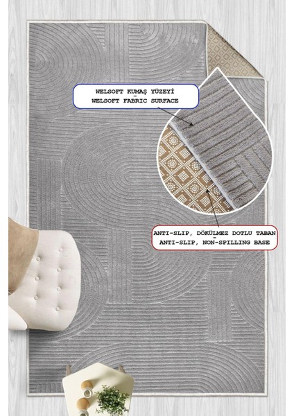 Yumuşak Dokulu Çok Renkli Kaymaz Tabanlı Dekoratif Yolluk Halı modelleri