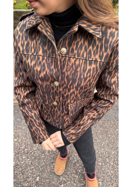 Kısa Leopar Ceket indirimleri