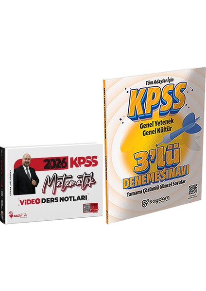 2026 Kpss Matematik Video Ders Notları - 3 Deneme