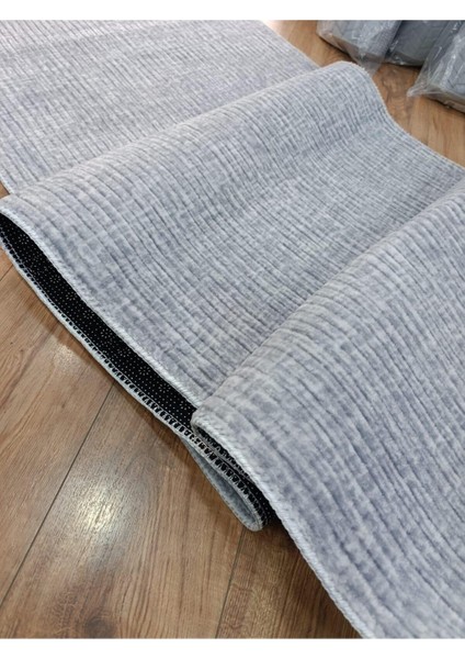 Kendinden Çizgili Gri Kaymaz Taban Dekoratif Koridor Yolluğu modelleri