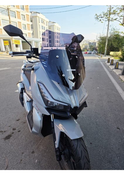 Rks Veloce 150 Siperlik Ön Cam 2023-2025 Model 49CM Siyah Renkli 4mm Spor Cam fiyatları