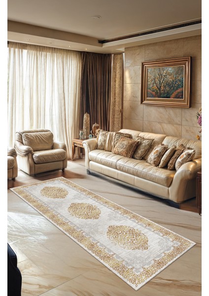 Yıkanabilir Kaymaz Taban Göbek Desenli Salon ve Mutfak Halısı Yolluk modelleri