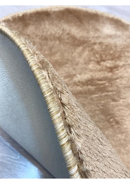 Vizon Yuvarlak Yumuşak Peluş Post Kaymaz Taban Tavşan Tüyü Halı modelleri